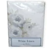 COMPLETO LENZUOLA SINGOLO BELLORA WHITE LINEN MODELLO FIORE V38 GRIGIO
