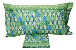 COMPLETO LENZUOLA SINGOLO BIANCALUNA MODELLO VERNA VAR.VERDE 4400