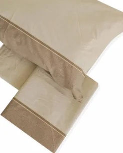 COMPLETO LENZUOLA SINGOLO BIANCALUNA MODELLO DERN VAR. BEIGE 3200