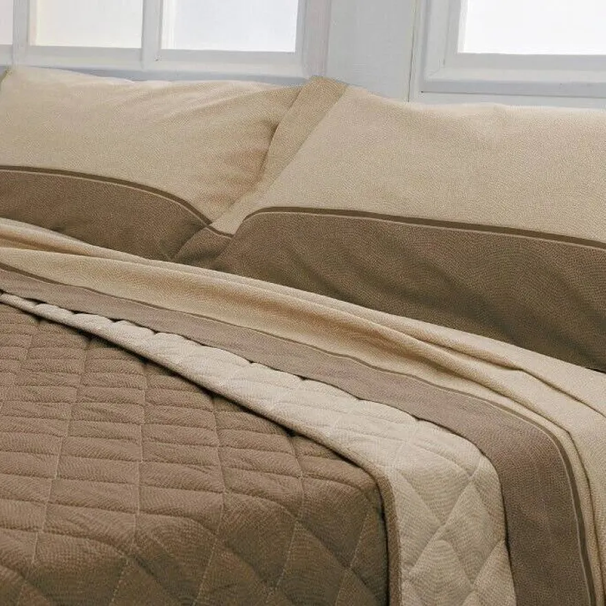 COMPLETO LENZUOLA UNA PIAZZA E MEZZO BIANCALUNA VAR. DERN 3200 BEIGE