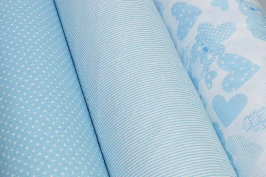 COORDINATI COTONE AZZURRO BIMBO