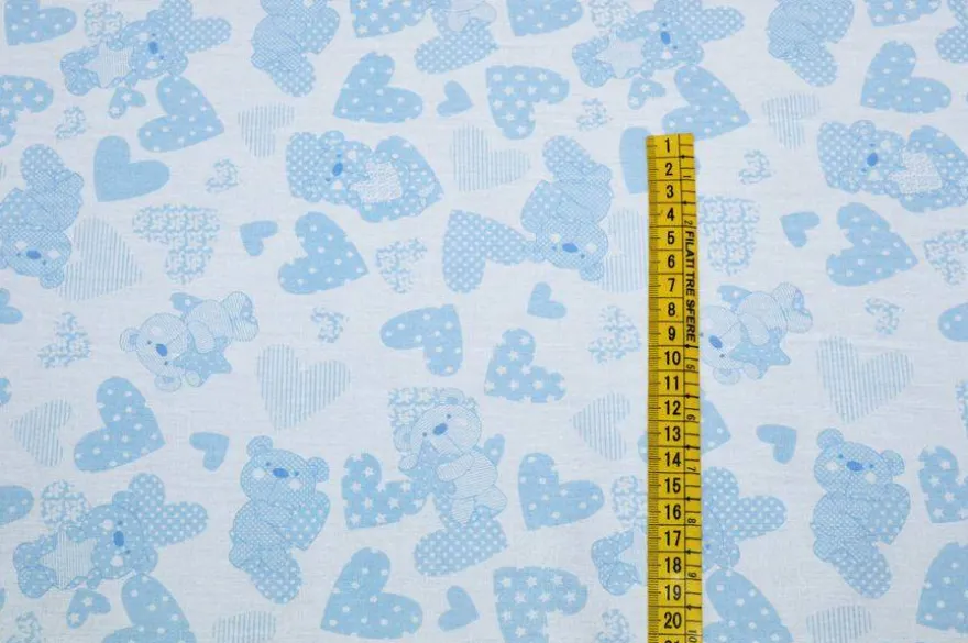 COORDINATI COTONE AZZURRO BIMBO