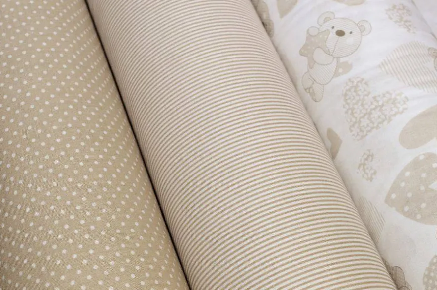 COORDINATI COTONE BEIGE BIMBO