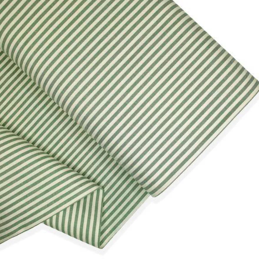 COORDINATI PURO COTONE RIGA QUADRETTO E UNITO VERDE