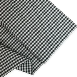 COORDINATI PURO COTONE RIGA QUADRETTO E UNITO NERO