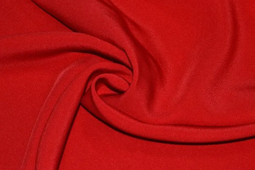 COORDINATO CADY ACETATO VISCOSA E PIZZO REBRODE' ROSSO
