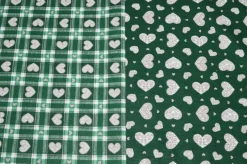 COORDINATO CUORE SCOZZESE VERDE