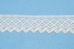 COORDINATO PIZZO COTONE INCASSO E FINALI BIANCHI