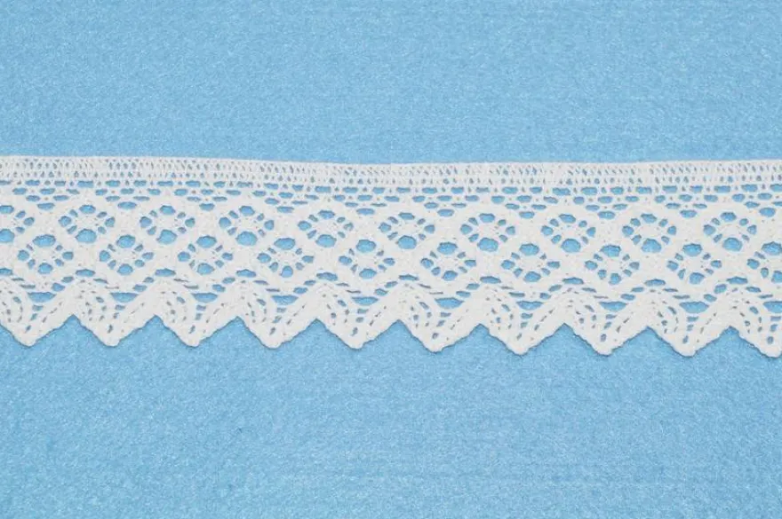 COORDINATO PIZZO COTONE INCASSO E FINALI BIANCHI