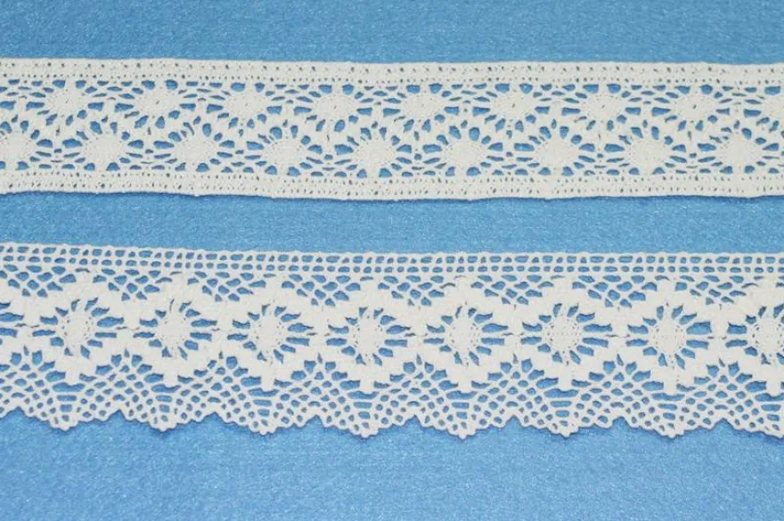 COORDINATO PIZZO COTONE INCASSO E FINALE BIANCO