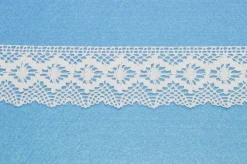 COORDINATO PIZZO COTONE INCASSO E FINALE BIANCO