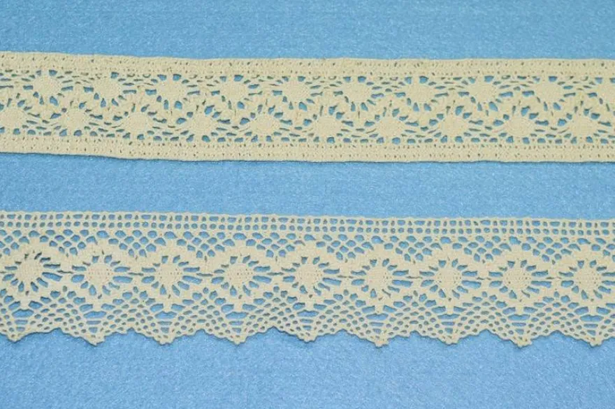 COORDINATO PIZZO COTONE INCASSO E FINALE PANNA