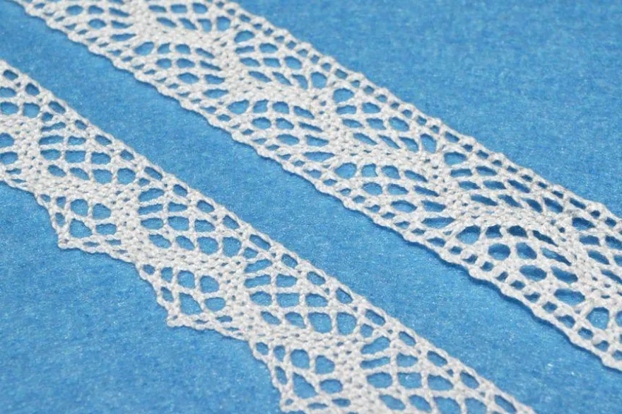 COORDINATO PIZZO COTONE INCASSO E FINALE BIANCO 124