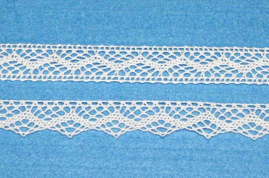 COORDINATO PIZZO COTONE INCASSO E FINALE BIANCO 124