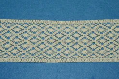 COORDINATO PIZZO COTONE PANNA FINALE E INCASSO ALTEZZA 9 CM