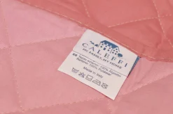 COPRILETTO TRAPUNTATO SINGOLO CALEFFI DILETTO VAR. ROSA