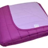 COPRILETTO TRAPUNTATO SINGOLO HAPPIDEA MODELLO BASIC VARIANTE IBISCO/MELANZANA