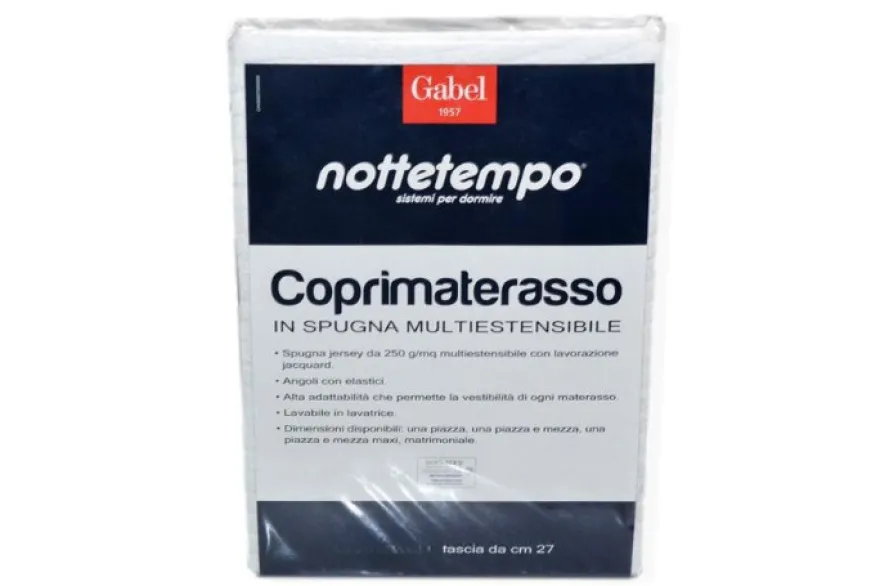 COPRIMATERASSO GABEL IN SPUGNA MULTIESTENSIBILE MATRIMONIALE 175X200 CM