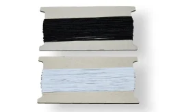ELASTICO CORDONCINO 1 MM NERO E BIANCO 20 MT