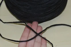 ELASTICO MORBIDO NERO PIATTO 3 MM 10 MT