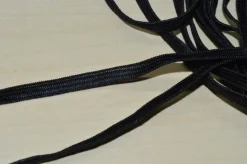 ELASTICO NERO MORBIDO PIATTO MT 10 MILLIMETRI 6