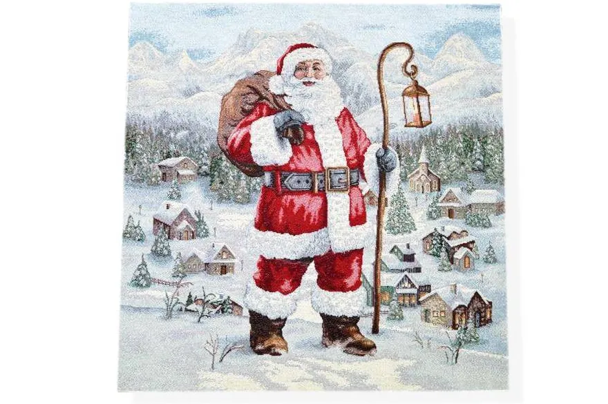 GOBELIN FANTASIA BABBO NATALE CON LANTERNA 12133 MISURA CM 47X47