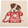 GOBELIN FANTASIA CANE CON TELEFONO 14425 MISURA CM 47X47