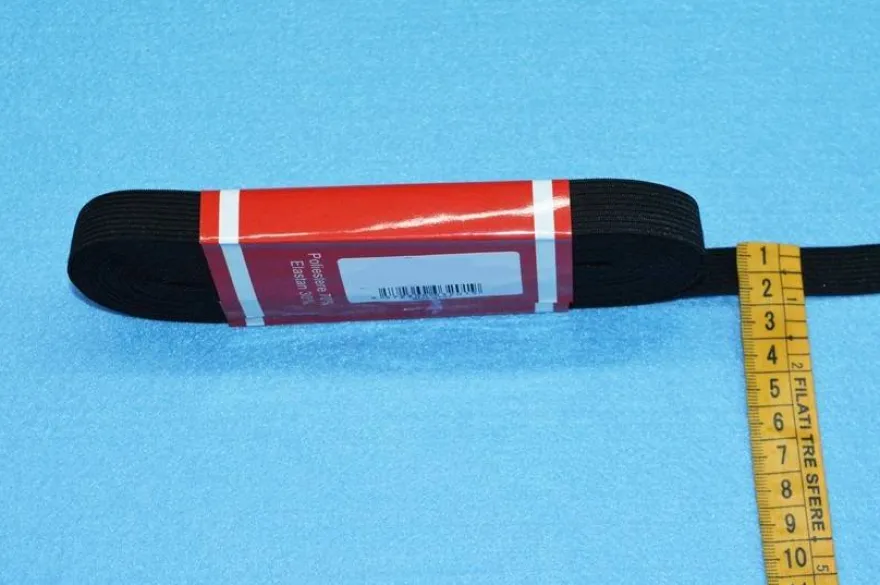 MAZZETTI ELASTICO MT 10 NERO VARIE MISURE