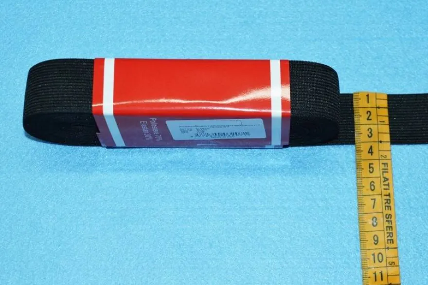 MAZZETTI ELASTICO MT 10 NERO VARIE MISURE