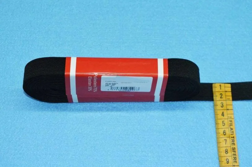 MAZZETTI ELASTICO MT 10 NERO VARIE MISURE
