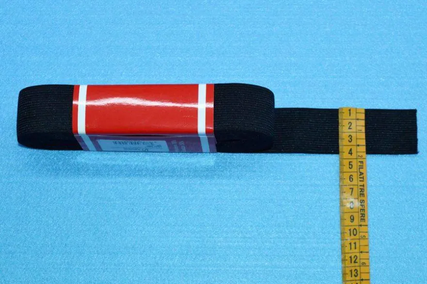 MAZZETTI ELASTICO MT 10 NERO VARIE MISURE
