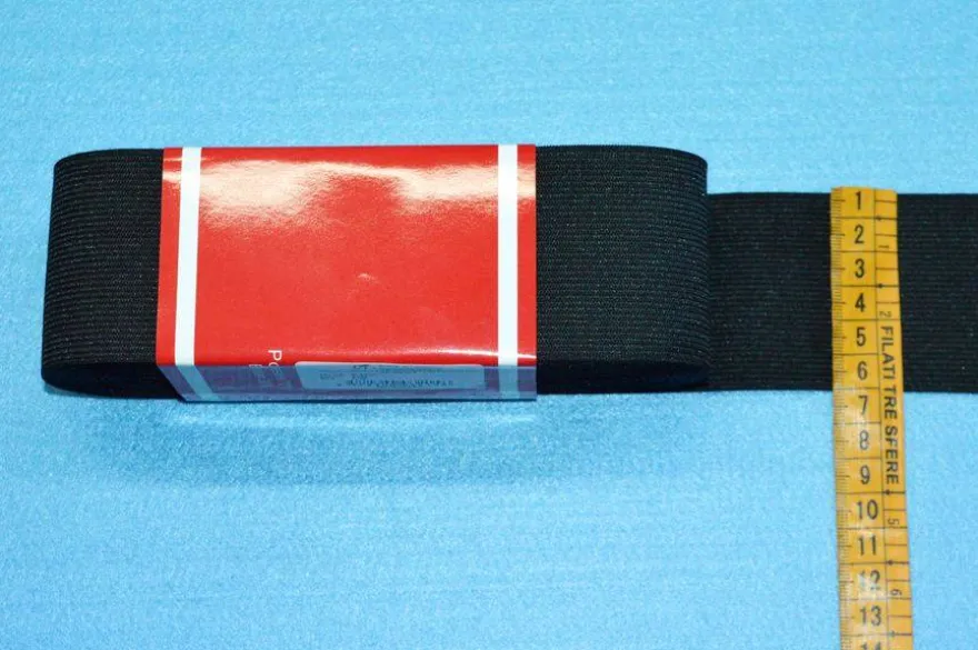 MAZZETTI ELASTICO MT 10 NERO VARIE MISURE