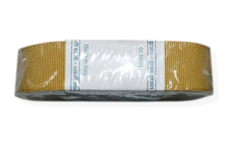 NASTRO GROS GRAIN COTONE ALTEZZA CM 2.50 MT 10