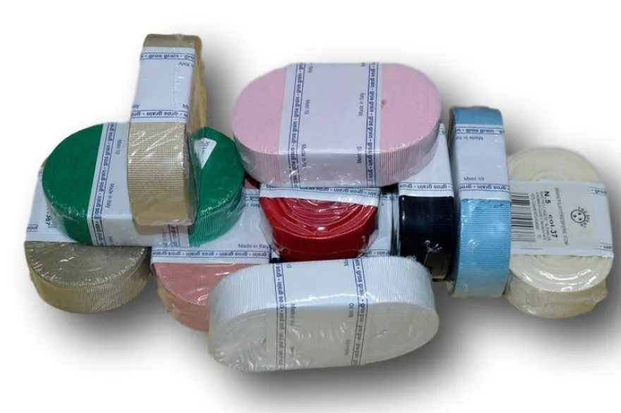 NASTRO GROS GRAIN COTONE ALTEZZA CM 2.50 MT 10
