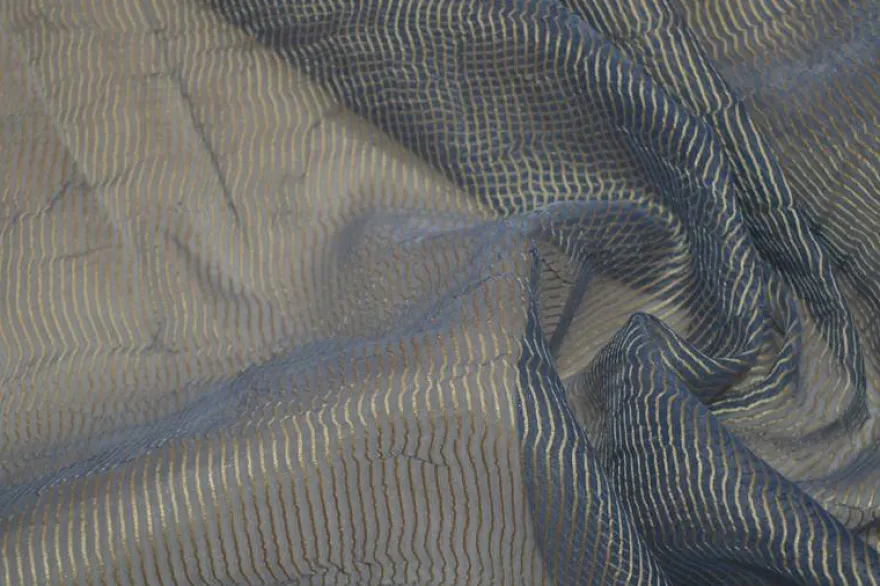 ORGANZA BLU RIGHINO ORO
