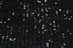 PAILLETTES CUCITE NERE SU FONDO TULLE STRETCH