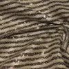PAILLETTES CUCITE STRETCH RIGA BEIGE/MARRONE SCURO