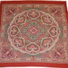 PANNELLI MISTO CASHMERE SETA FANTASIA PIAZZATA FOULARD BRUCIATO FUCSIA E VERDE