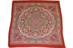 PANNELLI MISTO CASHMERE SETA FANTASIA PIAZZATA FOULARD BRUCIATO FUCSIA E VERDE