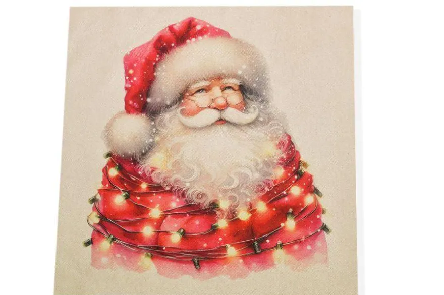 PANNELLO BABBO NATALE DISEGNO 2 MISURA CM 47X47