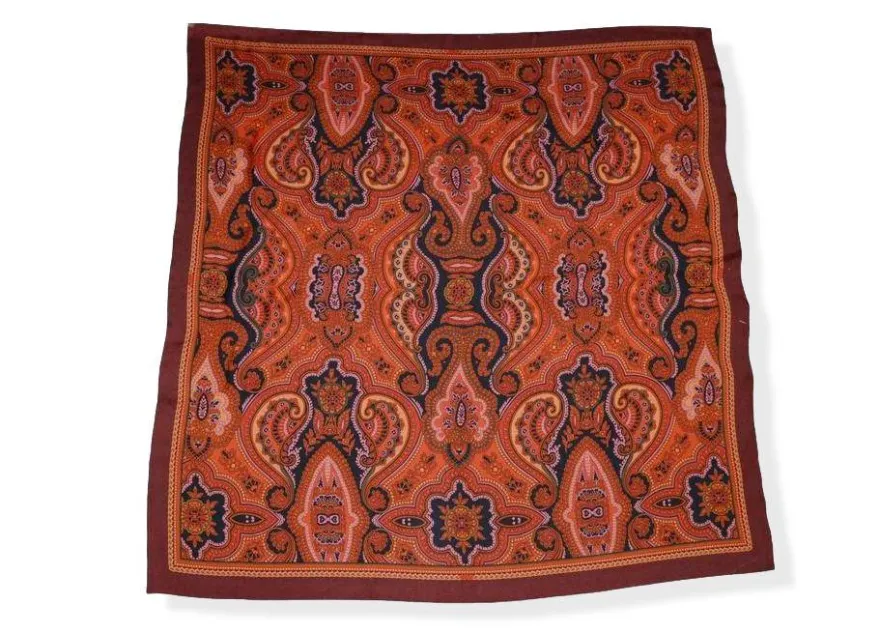 PANNELLO CHIFFON PURA SETA COLORI CALDI