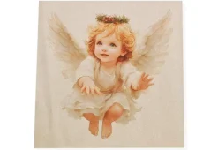 PANNELLO NATALE ANGELO DISEGNO 4 MISURA CM 47X47