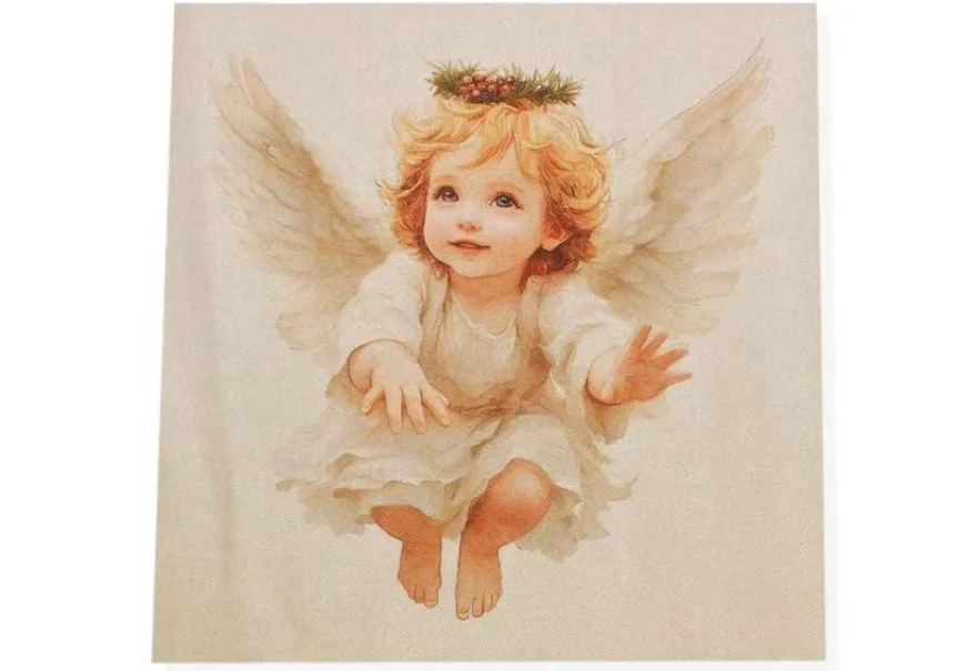 PANNELLO NATALE ANGELO DISEGNO 4 MISURA CM 47X47