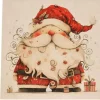 PANNELLO NATALE SANTA CLAUS DISEGNO 4 MISURA CM 47X47