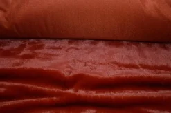 PELLICCIA SINTETICA ROSSO MATTONE