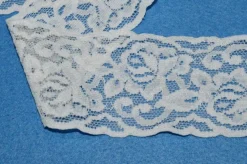PIZZO ELASTICO BIANCO ALTEZZA 6 CM