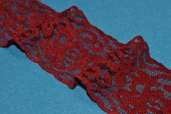 PIZZO ELASTICO ROSSO ALTEZZA 6 CM