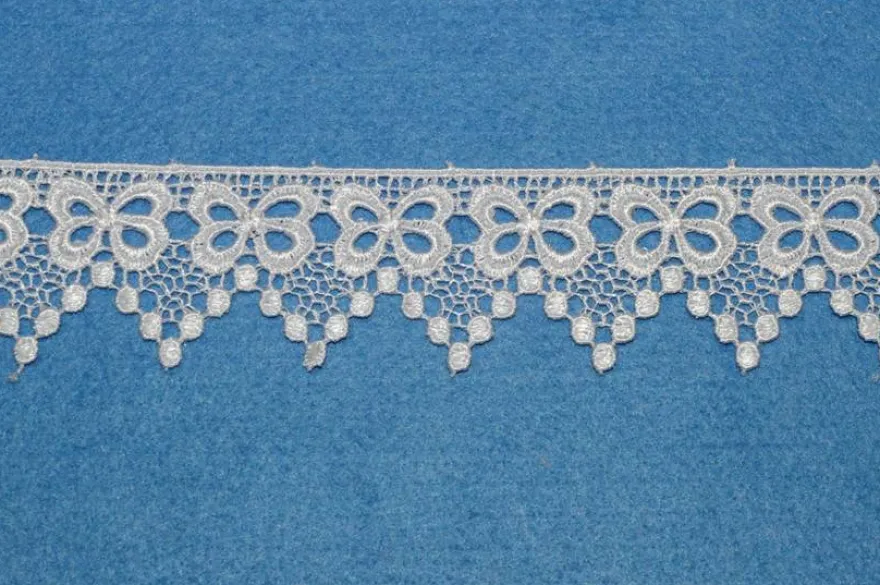 PIZZO MACRAME FIOCCO BIANCO ALTEZZA 3.5 CM