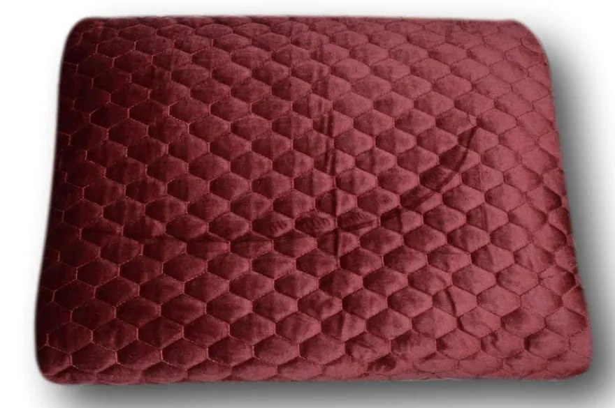 RIVIERA SWEET PLAID TRAPUNTATO VELOUR BORDEAUX