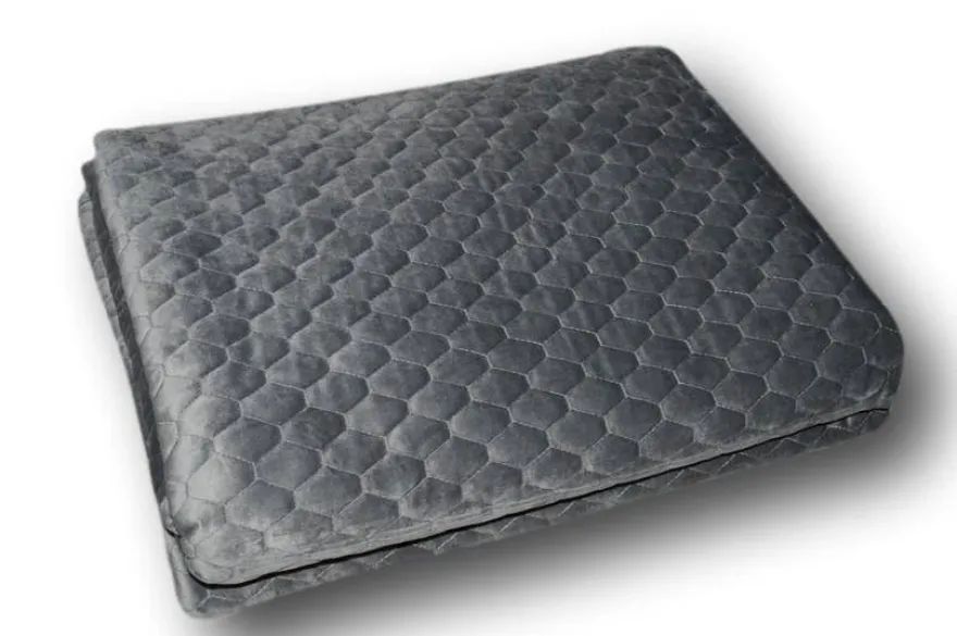 RIVIERA SWEET PLAID TRAPUNTATO VELOUR GRIGIO